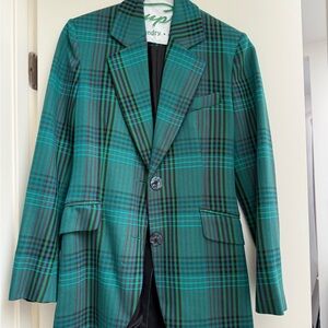 Zara Green Plaid woman’s Blazer